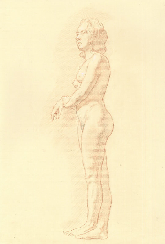 Dominique Millar, female nude